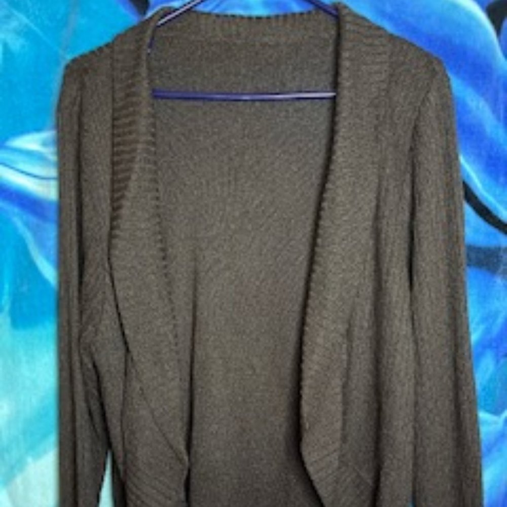 Open Shawl Collar Cardigan